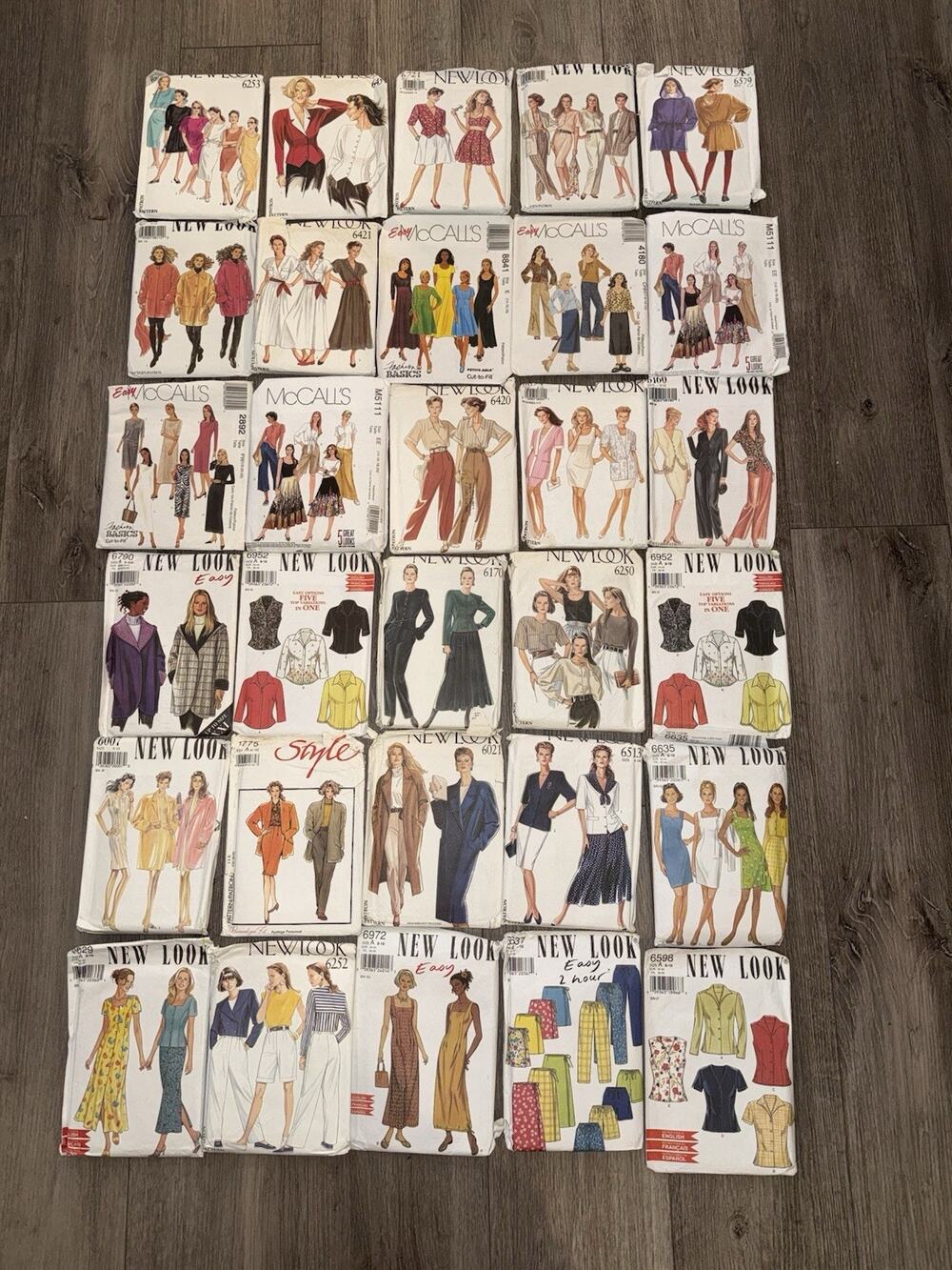 Large Lot of 30 Vintage Women’s Sewing Patterns Assorted Styles, Sizes & Brands